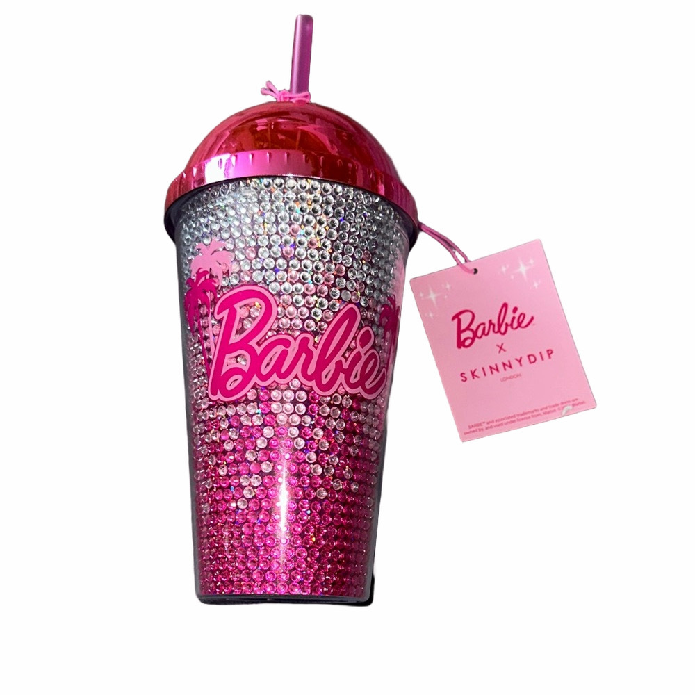 Barbie Pink Glitter Tumbler